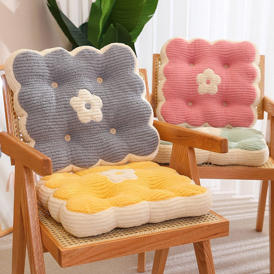 Luxurious Corduroy Thickened Chair Cushion