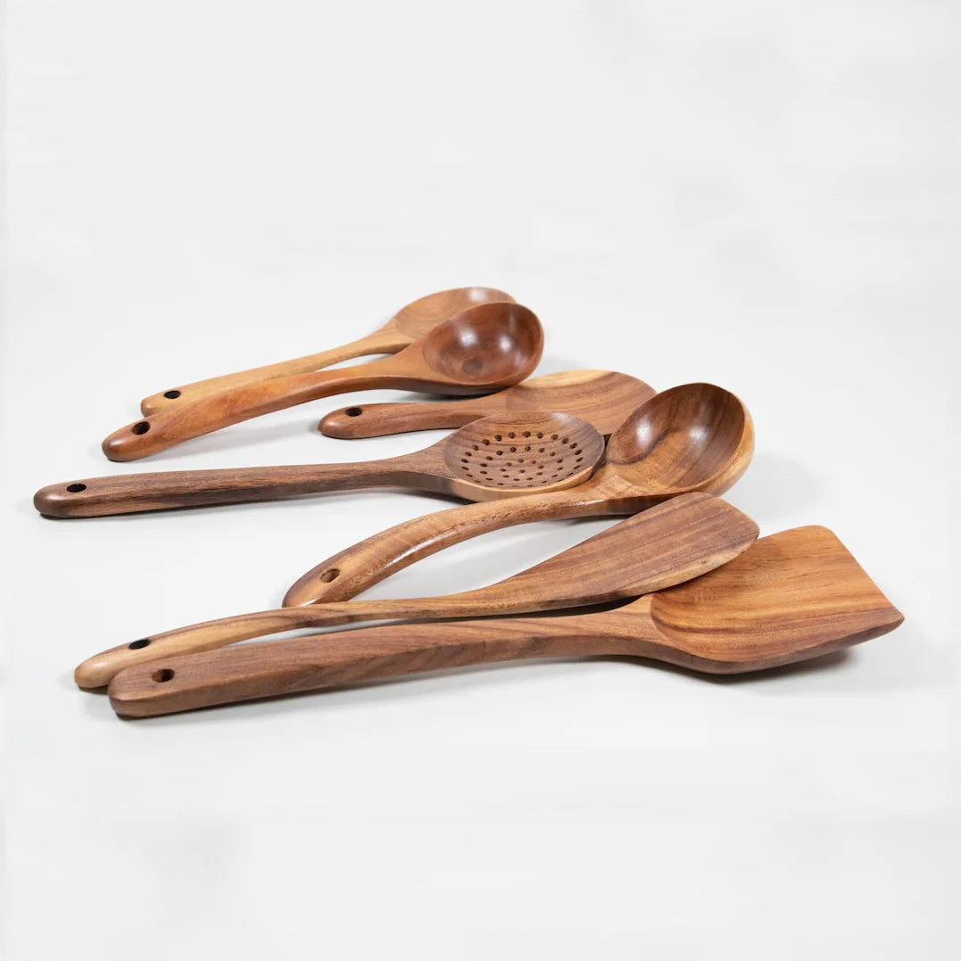 Premium Wooden Kitchen Utensil Set  Eco-Friendly & Stylish Cooking Tools