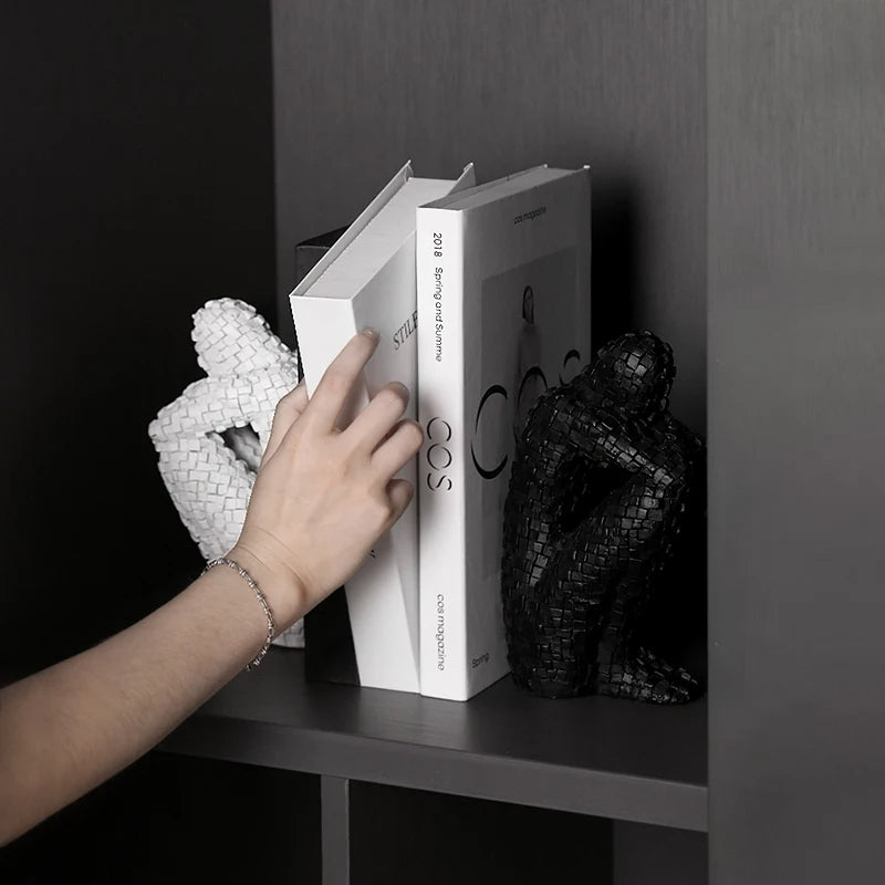 Elegant Resin Bookend Statue – Stylish Home Decor