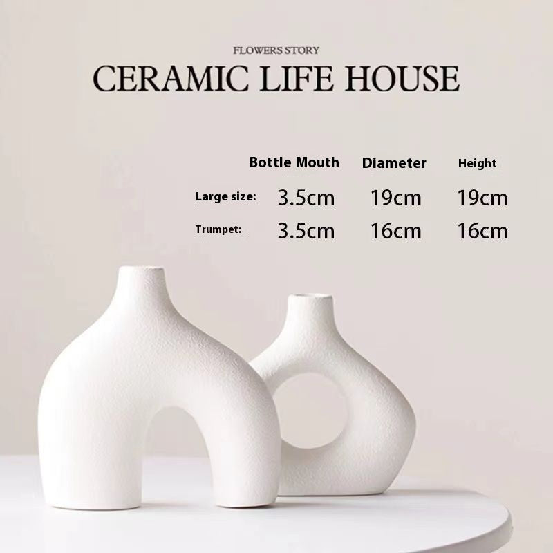 Elegant Couple-Inspired Ceramic Vase Trendy Ceramic Vase Set